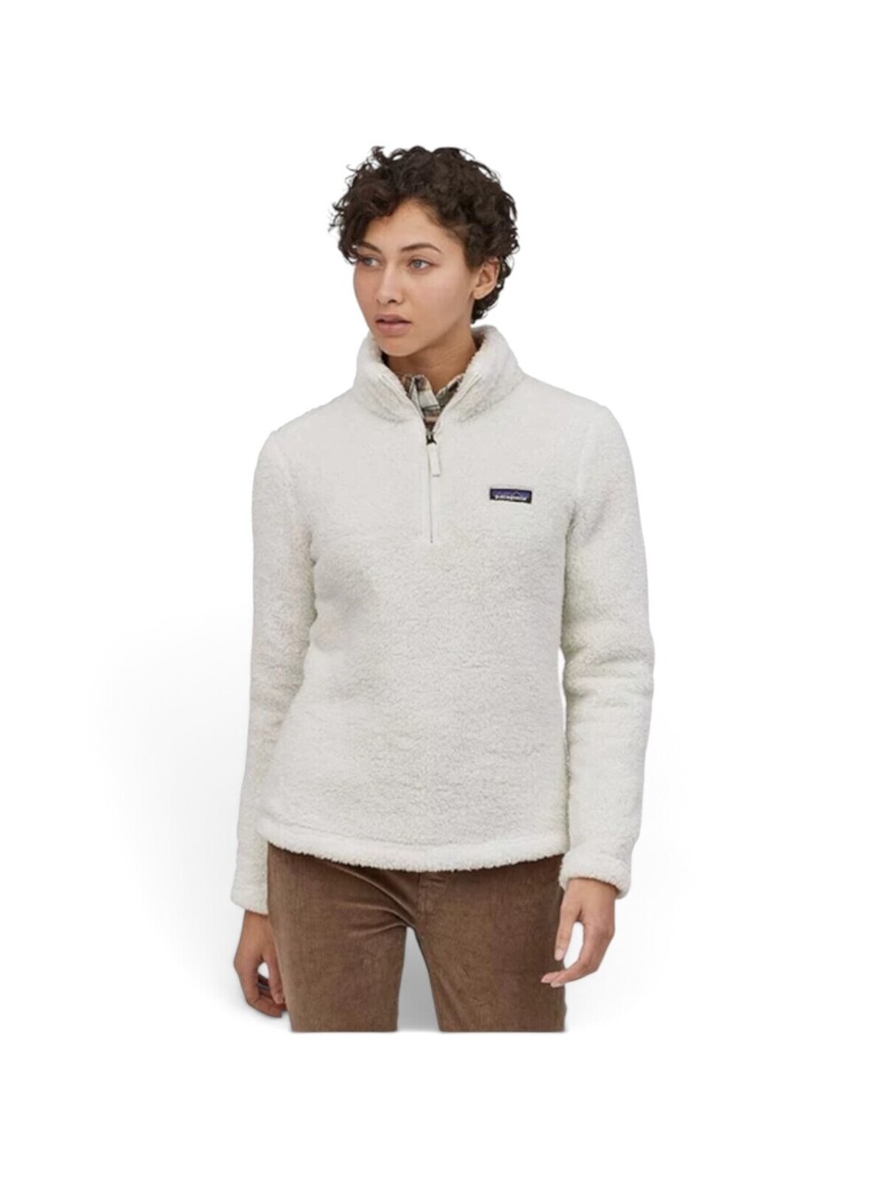 Patagonia Los Gatos 1/4 Zip Fleece Pullover Birch White Cream Women’s Small